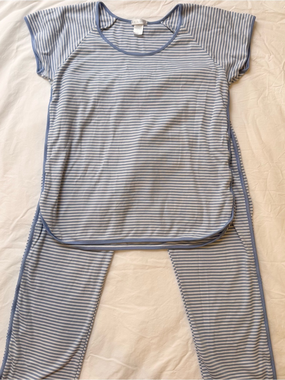 LAKE Short-Long Pima Cotton Pajama Set- Hydrangea